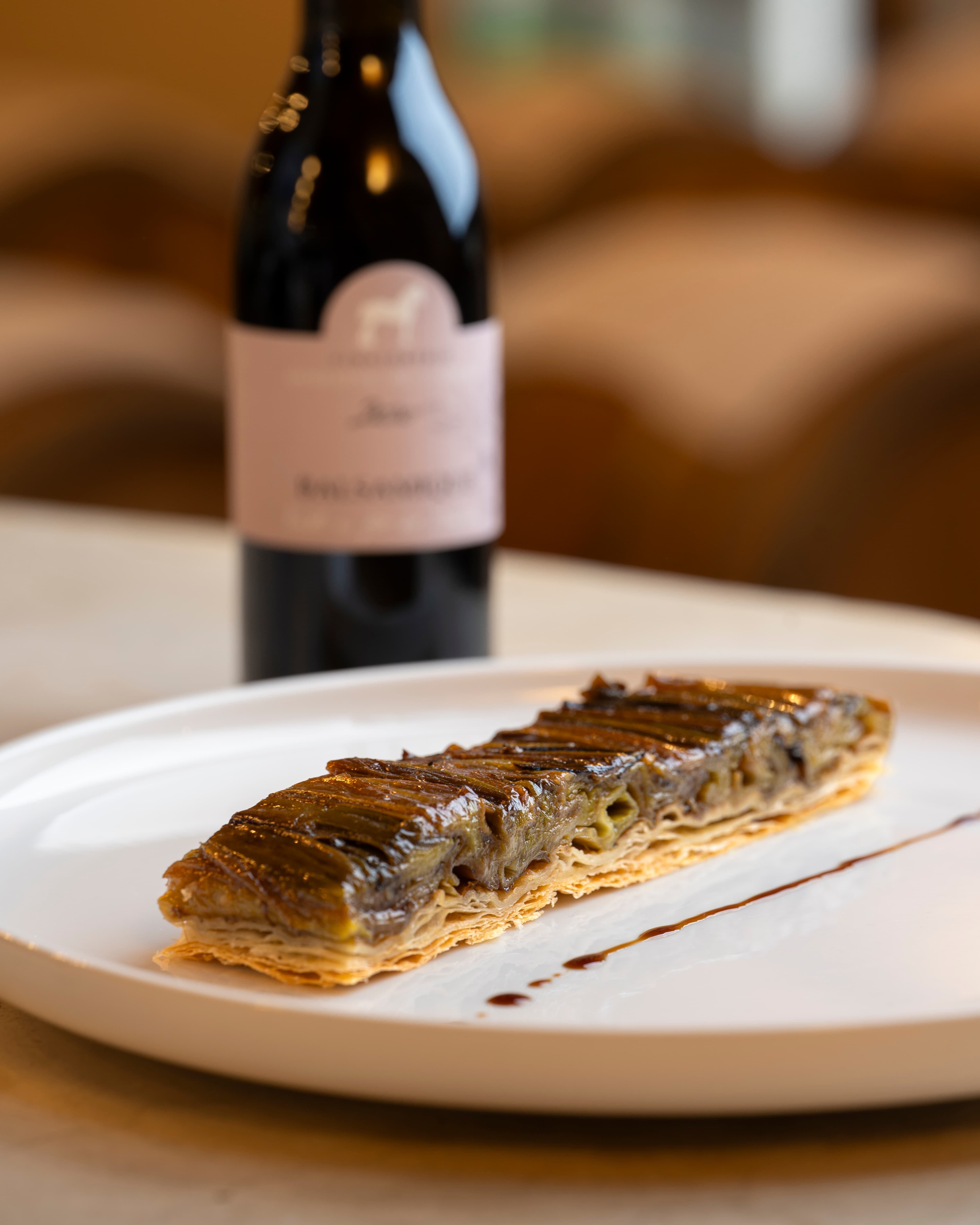 Tarte tatin d'oignons au balsamique vieilli en fût de cerisier