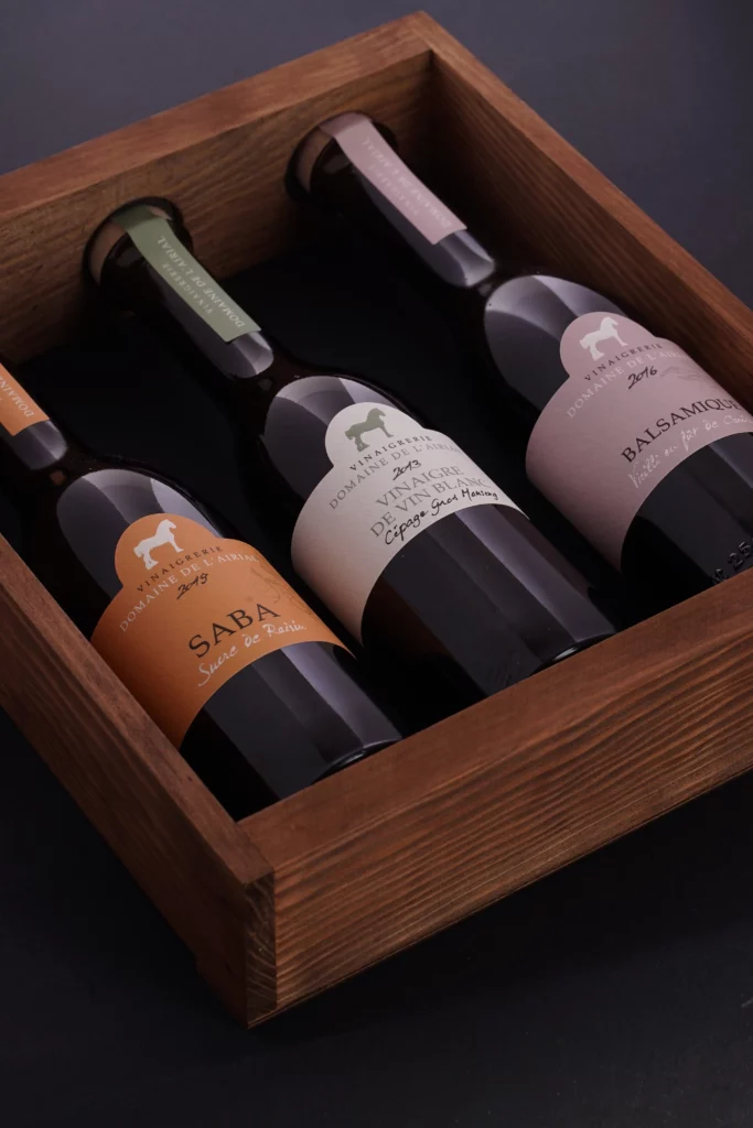 coffret cadeau vinaigre artisanal arche bois